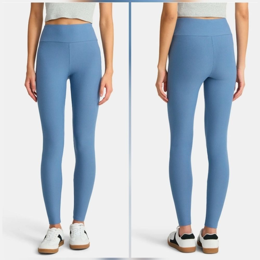 🔺️NWT Blue Soft Sueded High Waist Leggings Large/XLarge